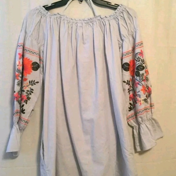 Free People Fleur Du Jour Embroider Shift Dress - Picture 8 of 8